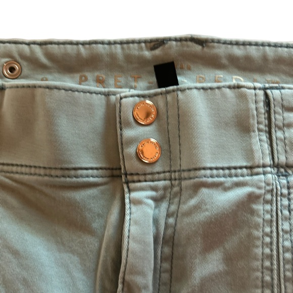 WHBM Mid-Rise Pret-A-Pedi Crop Pants Sz 8 - Picture 2 of 15